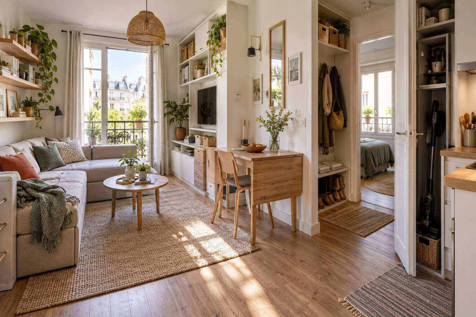 Installer : Petit appartement : gagner 5 m² utiles